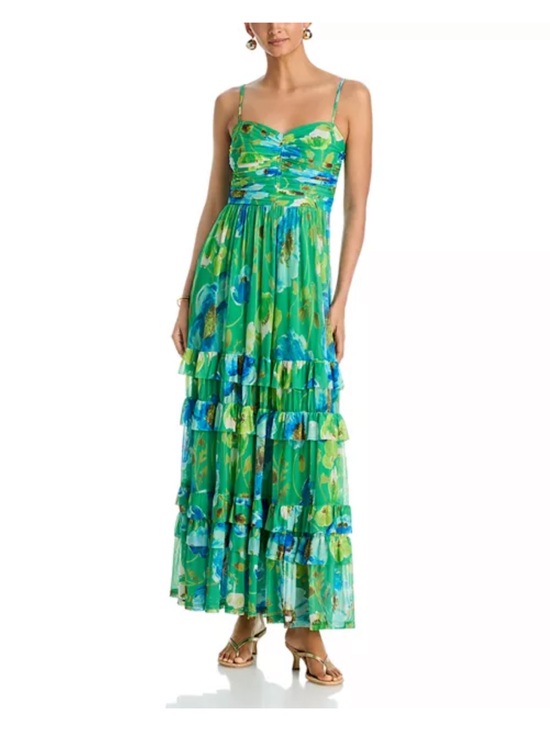 Aqua Dresses & Skirts - Aqua Floral Mesh Maxi Dress - size small from Bloomongdales
